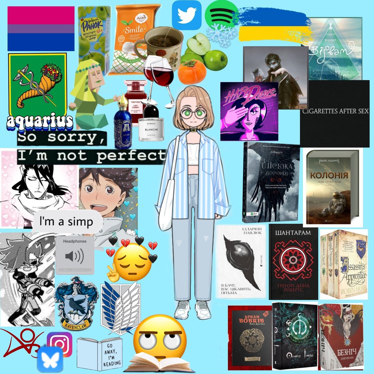ahrobinhobb's tweet photo. привіт! мене звати даря.😇
нижче є вся інформація про мене + фандоми + вінегрет в кінлісті (навіть не намагайтеся зрозуміти, сама в ахуї). 
в мене новий "кард", тому оголошую щось типу пошуку м'ю? якщо хочете зам'ючитись, повза'ємодійте в рп. 👉🏻👈🏻 https://t.co/AaYctqw7zc