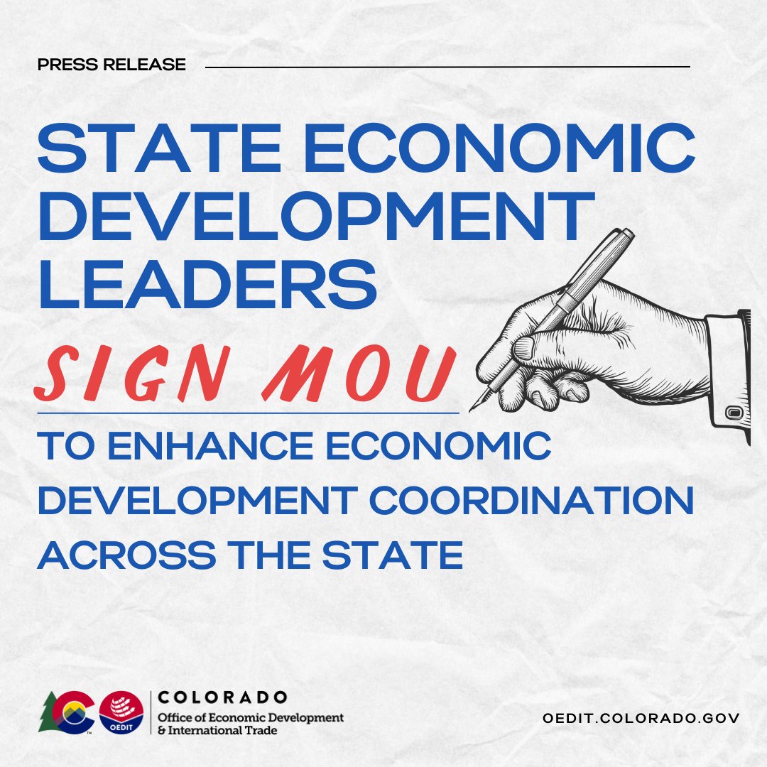 At the EDCC Drive|Lead|Succeed Conference state leaders celebrated an agreement to build a unified economic development voice for Colorado. Check out the release to discover the benefits of collaborative economic development policies 👇
oedit.colorado.gov/press-release/…
