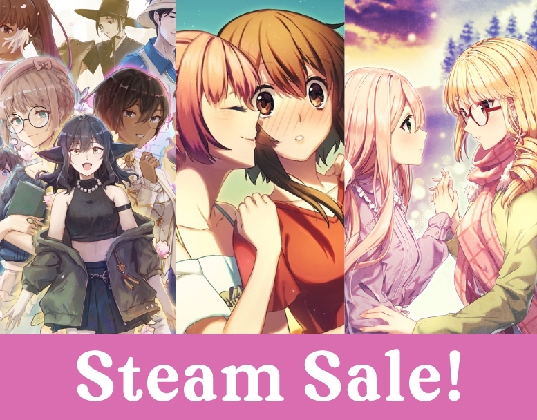 vnstudioelan's tweet photo. Our yuri gaymes are on sale! ✨

Want to be a gay foxgirl, go on a roadtrip looking for gold, or kiss a gay ghost girl? We've got just the games for you~

Please Be Happy, Highway Blossoms, and Heart of the Woods are on sale now: https://t.co/Kiq1cB3dkw https://t.co/45oHBDEJye
