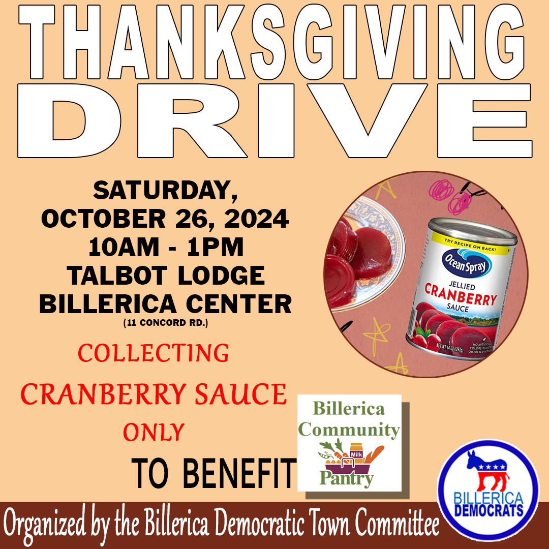 Cranberry sauce was first bought in Hanson, MA in 1912, but it wasn't put on the mass market—and made available year-round—until 1941. Thanks, <a href="/OceanSprayInc/">Ocean Spray</a>! For our 4th Annual Drive, for the <a href="/BillericaPantry/">Billerica Community Pantry</a> we are collecting Cranberry Sauce to be distributed pre-Thanksgiving!