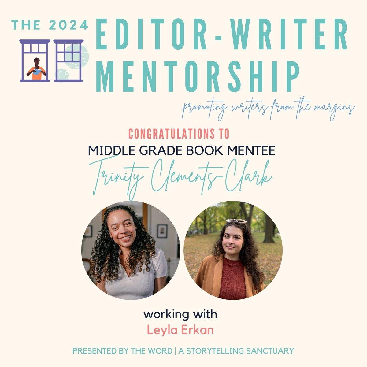 wordisdiversity's tweet image. ANNOUNCING 2024 EDITOR-WRITER MENTEES: Congratulations to middle grade book mentee Trinity Clements-Clark (@trinityc_clark), who will be working with Leyla Erkan, Assistant Editor @christyottavianobooks! #2024editorwritermentorship #middlegrade