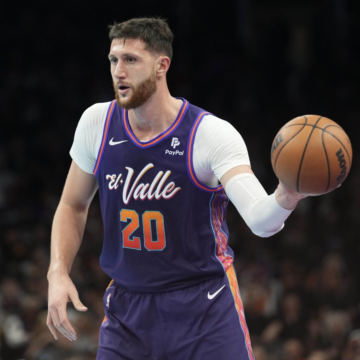 ChrisBHaynes's tweet photo. Sources: Phoenix Suns center Jusuf Nurkić (finger) who hasn’t played this preseason, plans to make his debut in Thursday’s preseason finale against the Los Angeles Lakers. https://t.co/vfQ37A3T1X