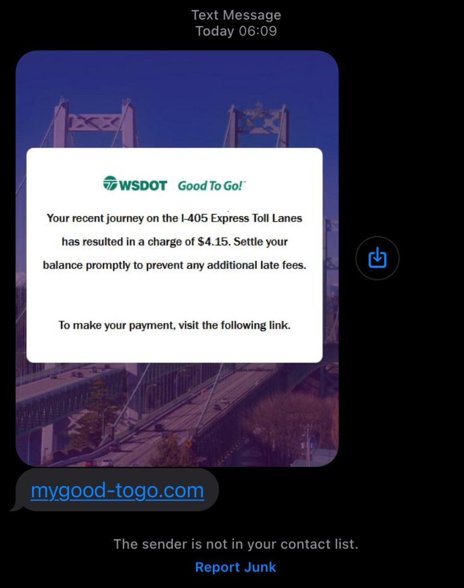 WSDOT Good To Go! tweet media