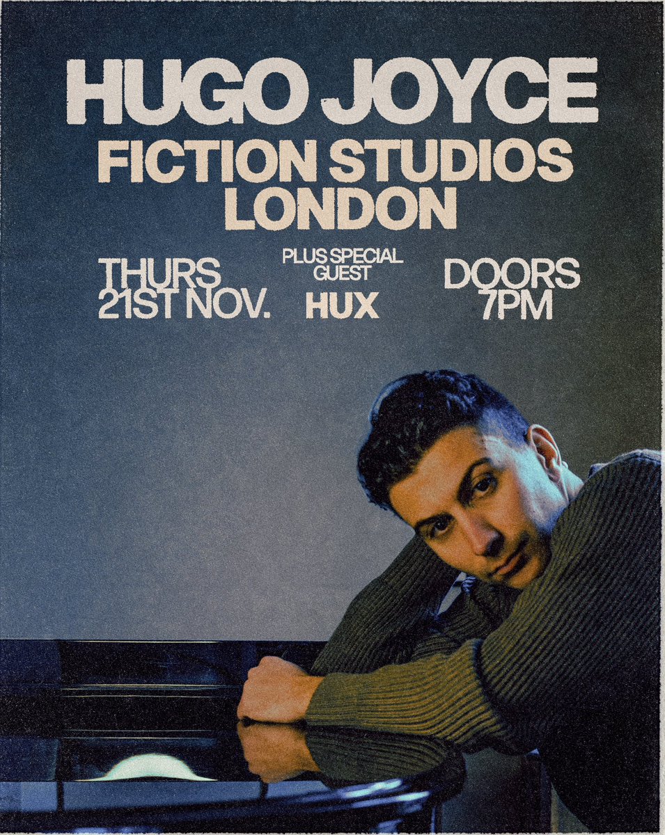 HugoJoyceMusic's tweet photo. I’M BACK! November the 21st will see me back performing live, in one of my favourite places, to celebrate the release of False Hope and something else 👀 if you fancy coming grab some tickets in the link below 👇🏻 

https://t.co/TY5cYnjgw3 https://t.co/idksMbRRvv