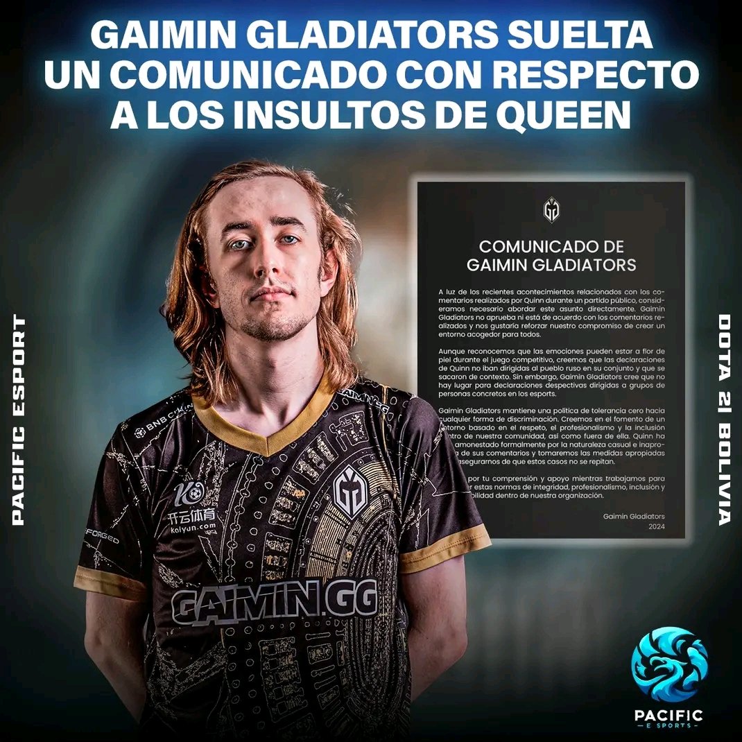 👀 𝐒𝐄 𝐕𝐈𝐄𝐍𝐄 𝐋𝐀 𝐒𝐀𝐍𝐂𝐈𝐎𝐍 𝐏𝐀𝐑𝐀 𝐄𝐋 𝐌𝐈𝐃 𝐋𝐀𝐍𝐄𝐑 𝐃𝐄 𝐆𝐆 👀

Hace unos días el jugador Queen mas conocido como el “cabezón”, tuvo unos enfrentamientos con un player en una partida clasificatoria, tirando insultos sobre su nacionalidad,