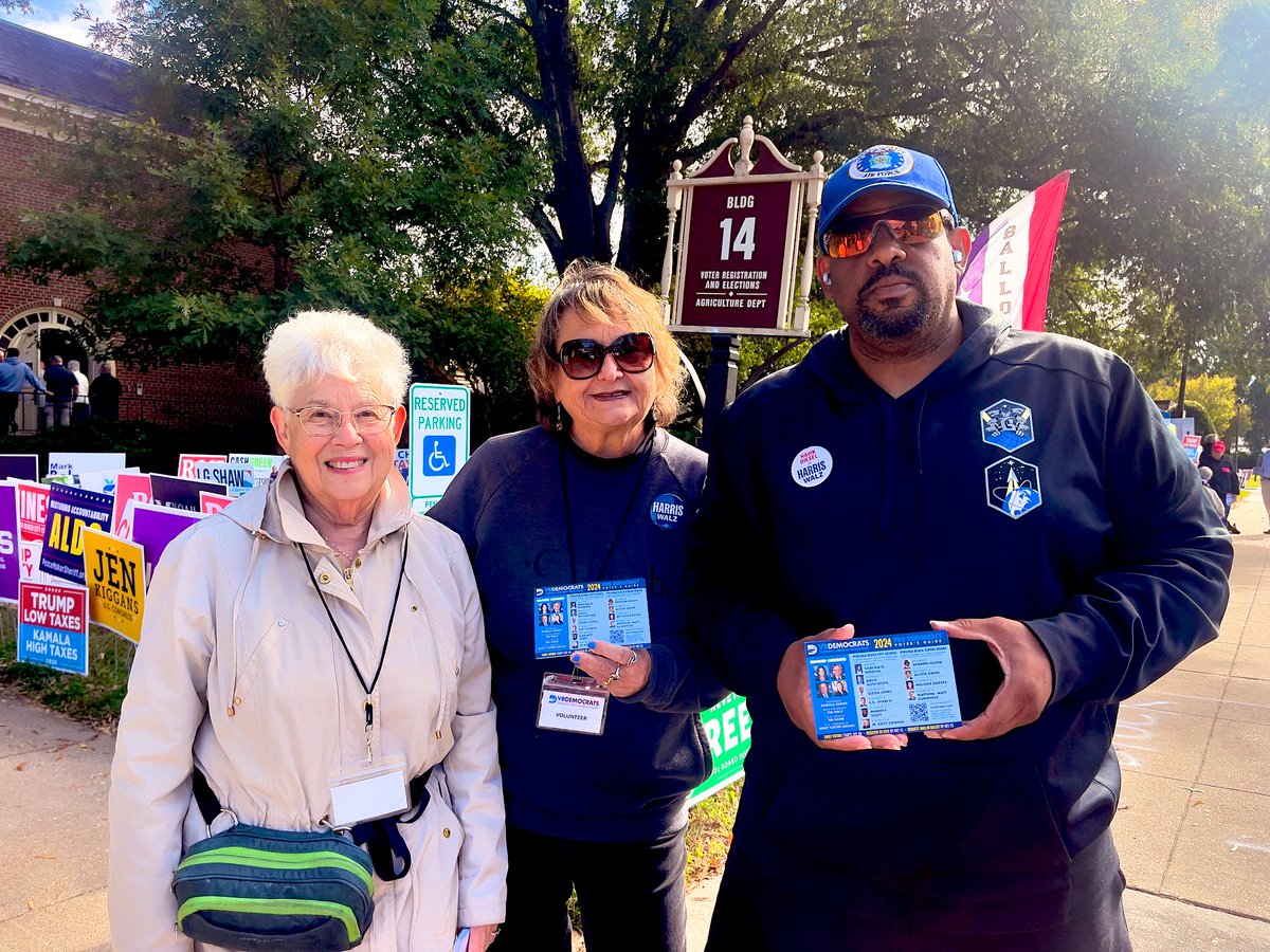 HawkDiesel1906's tweet photo. Today is a GREAT DAY to VOTE EARLY for @KamalaHarris, @Tim_Walz, @timkaine, @missycottersmas & @vabeachdems down the BALLOT!!! @vademocrats #WeChooseKamala #KHive #TK4VA #VASen #VA02 #TeamMissy ๐ณ๏ธ๐#VoteBlue #Vote https://t.co/hoQDKSa4zQ