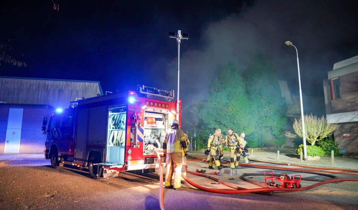 Forse brandweerinzet bij brand in Houten