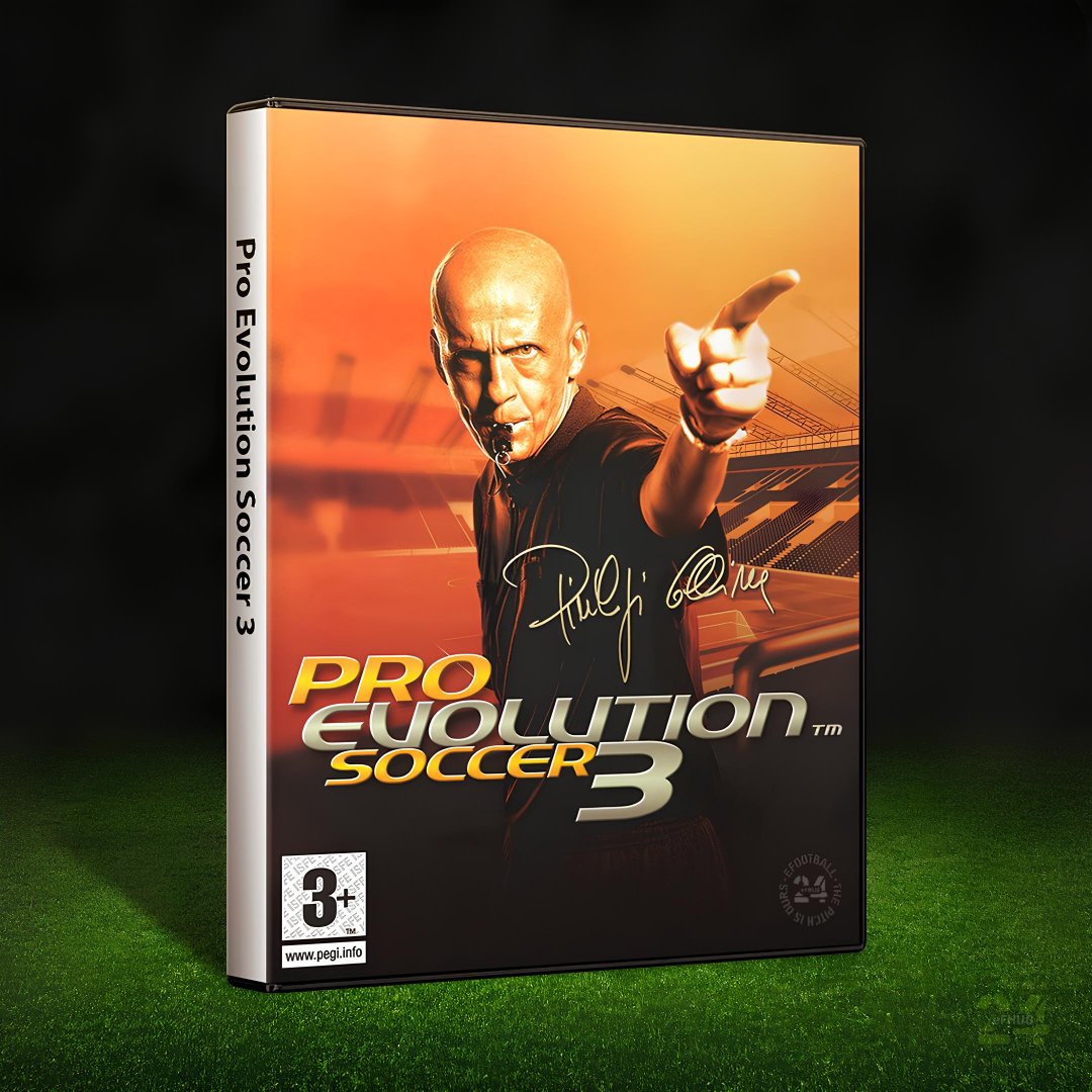 eFHUBx's tweet photo. #OnThisDay in 2003, Pro Evolution Soccer 3 was released.
Fun Fact : Pierluigi Collina is still the only referee to feature on the cover of a video game 🎮
#PES3 https://t.co/bVe4ytpYE8