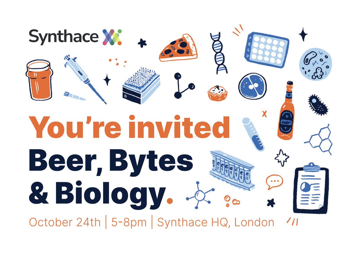 Calling all #UK folks in #drugdiscovery:

Next week on Thursday, October 24th, our annual sellout event Beer, Bytes and Biology is back at Synthace's London HQ - with a fantastic line-up!

Grab your spot before it's gone: synthace.com/london-bbb-2024