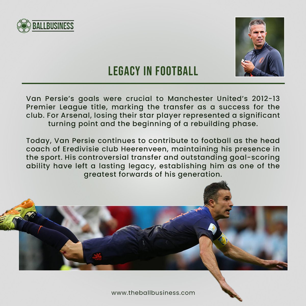 Ballbusiness_'s tweet image. The transfer of @Persie_Official from Arsenal to Man U remains one of the most controversial transfers in football, leaving angry Gunner fans and excited Man U fans. Read this beautiful transfer story to learn more.
#TheBallBusiness
#playertransfer
