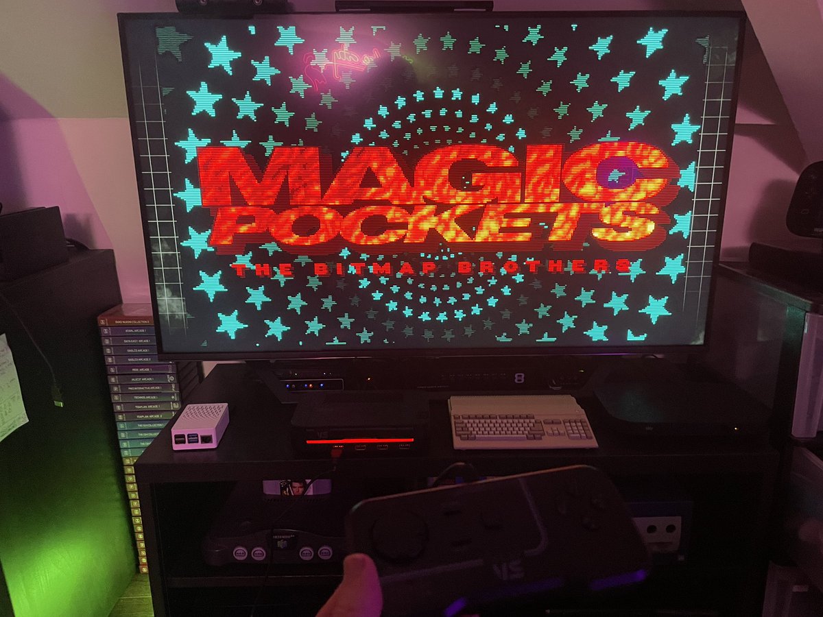 NeonRetroGames's tweet photo. Well, I wasn’t expecting Doin’ The Do to be included on the Evercade version of Magic Pockets, but it’s there! Good work, Blaze. 👌 https://t.co/AphQpjXWRf