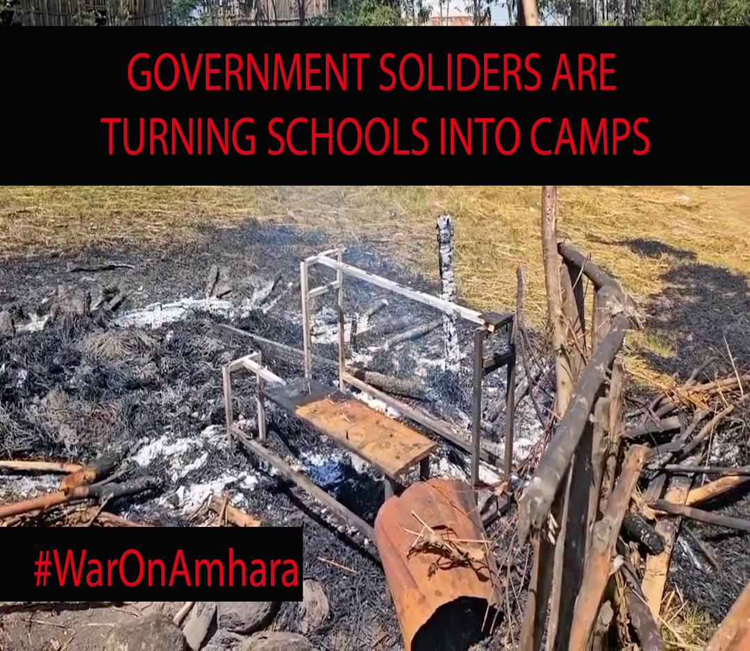 RasAsteraw's tweet photo. TARGETING EDUCATION!
12 schools destroyed in Gojam, 5 In North Showa, 8 in Gondar and 3 in Wollo Bete-Amhara, depriving Amhara children of their right to learn. This is a deliberate attempt to dismantle the future of Amhara.We must act!

#AmharaEducationUnderAttack #ProtectSchool https://t.co/bAjTkvSOSR
