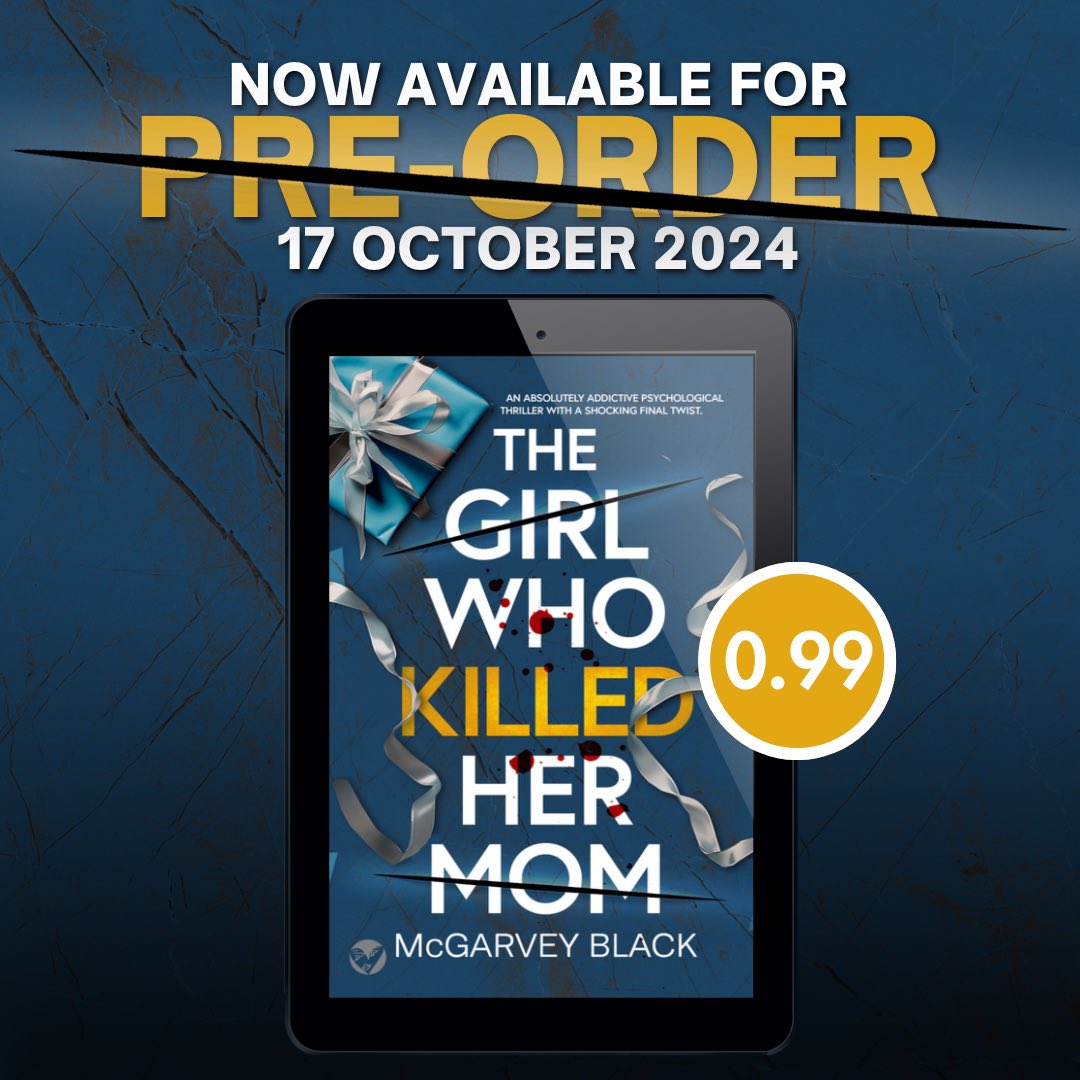 Tomorrow is publication day for my new thriller THE GIRL WHO KILLED HER MOM. How would you live with yourself if you caused your mother’s death?
