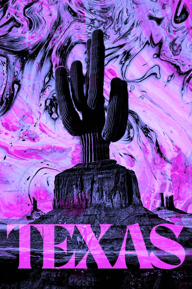 cards_rock's tweet photo. 🌵 Texas Vibes in Full Color! 🌵

Check out this bold, psychedelic twist on classic Texas scenery! 🖼️🔥 From the rugged cactus to the striking desert sky, I wanted to capture the Lone Star spirit like never before. 💜✨

What do you think of this surreal Texas take? Let’s bring some Southwest heat to the timeline!

#TexasArt #DigitalArt #CactusVibes #TexasLandscape #PhotoshopMagic #BoldColors #GraphicDesign #ArtLovers