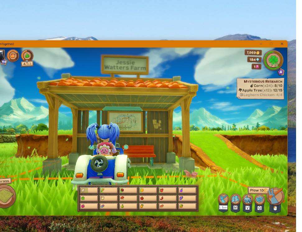 Shebawolf's tweet photo. @JesseBWatters @KamalaHarris I play a farming game.  You might never see this, but thought if you do see it, then it might make you smile. Notice the Farm's name on the top of that open building. https://t.co/a0IpanmvHO