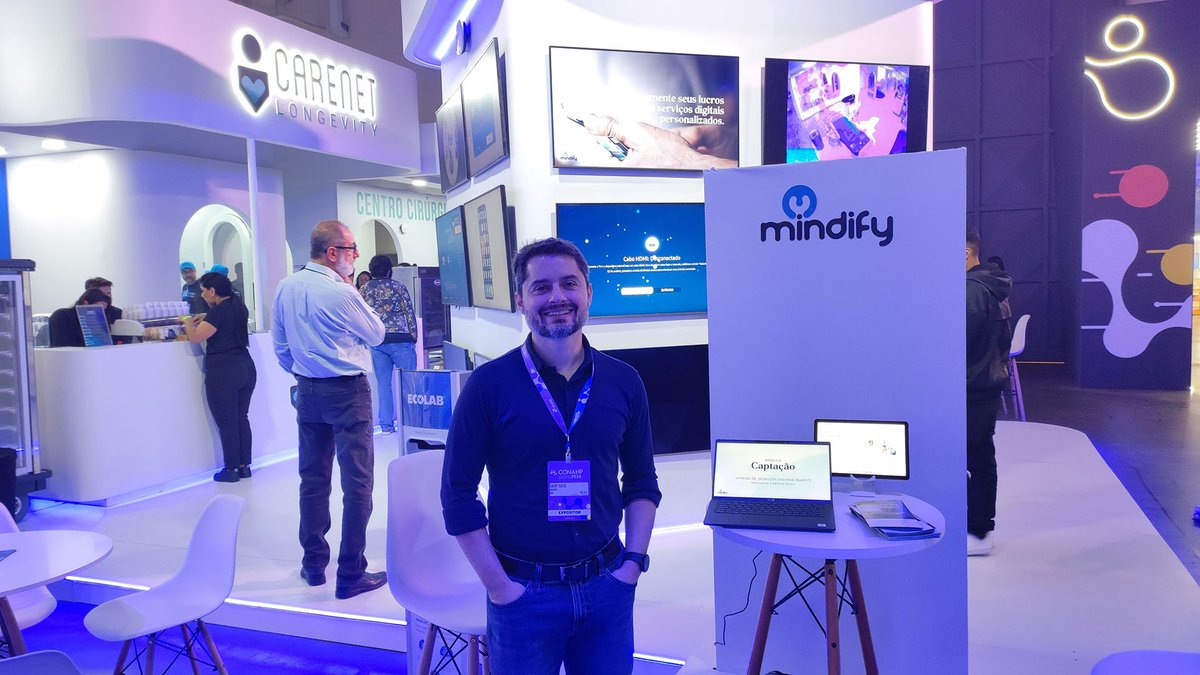 wemindify's tweet photo. André Ramos, CEO da Mindify, te convida para conhecer nossas soluções inovadoras de captação e triagem automatizada de pacientes  no Hospital do Futuro na CONAHP 2024! 🧠🚀

É isso e muito mais.

Venha nos visitar!

#CONAHP2024 #Mindify #HospitalDoFuturo #SaúdeDigital #Inovação https://t.co/VqGHwvrUhW