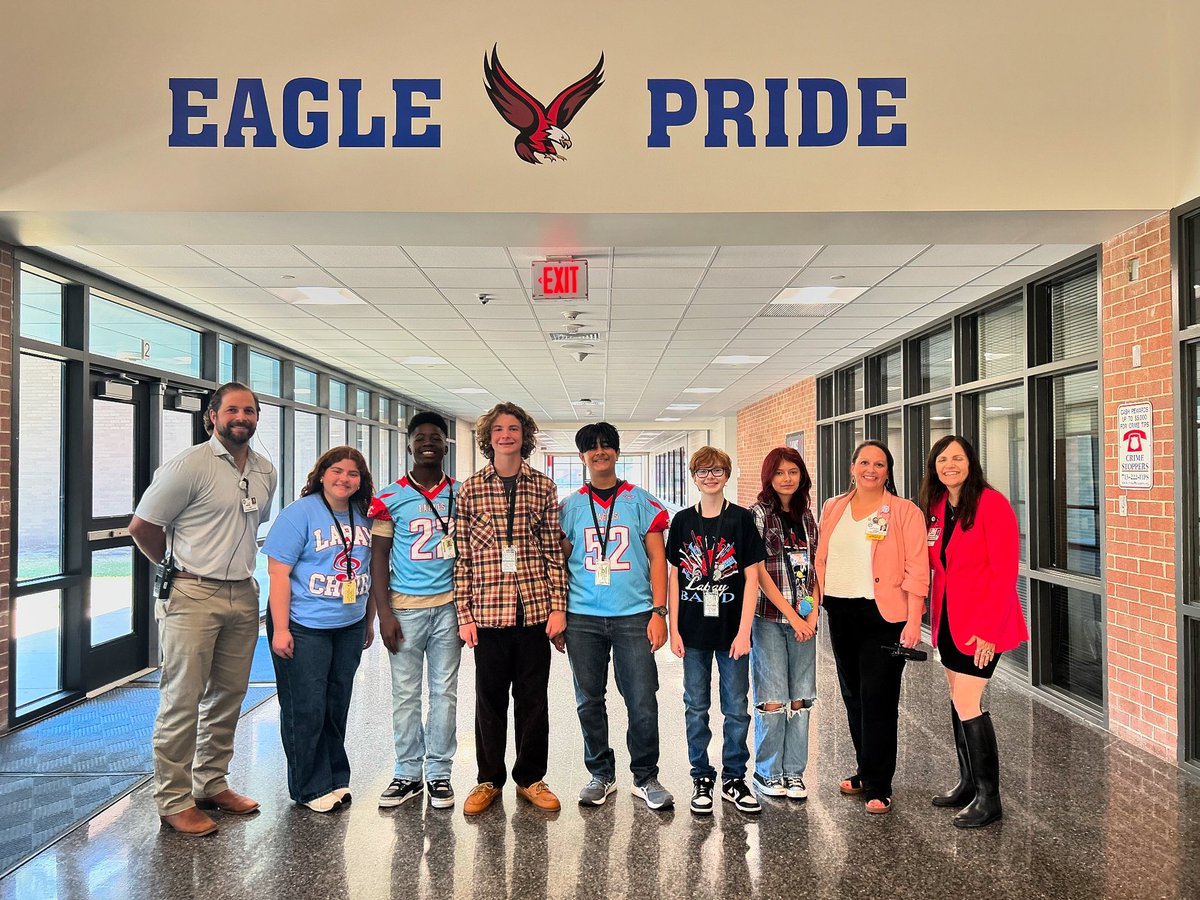 We had a great visit with Board Member Christine Kalmbach yesterday! Our 8th grade Eagle Tour Guides did a great job showing her all the things Labay has to offer on the path to AMAZING!
<a href="/CyFairISD/">Cypress-Fairbanks ISD</a> <a href="/CyFairJoel/">Joel Weckerly</a>