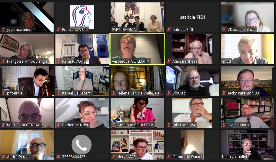 PartiRadical's tweet photo. Riche conseil national du @partiradical présidé par @AnnickGirardin en présence de @n_delattre, présidente par interim. Félicitations à @VGUILLOTIN désignée SG déleguée. Préparation du Congrès, refondation idéologique, et cap sur les prochaines élections ! https://t.co/ZVWs1OxXkI