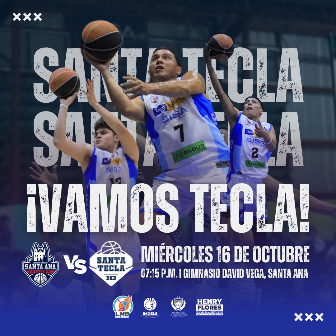 ¡DÍA DE JUEGO!🔥

Este día la visitamos la Ciudad Morena para enfrentarnos a Santa Ana Basketball Club.👏🏼

📍Gimnasio David Vega.
🕖 7:15 p.m.

¡VAMOS TECLA! 💪🏻
