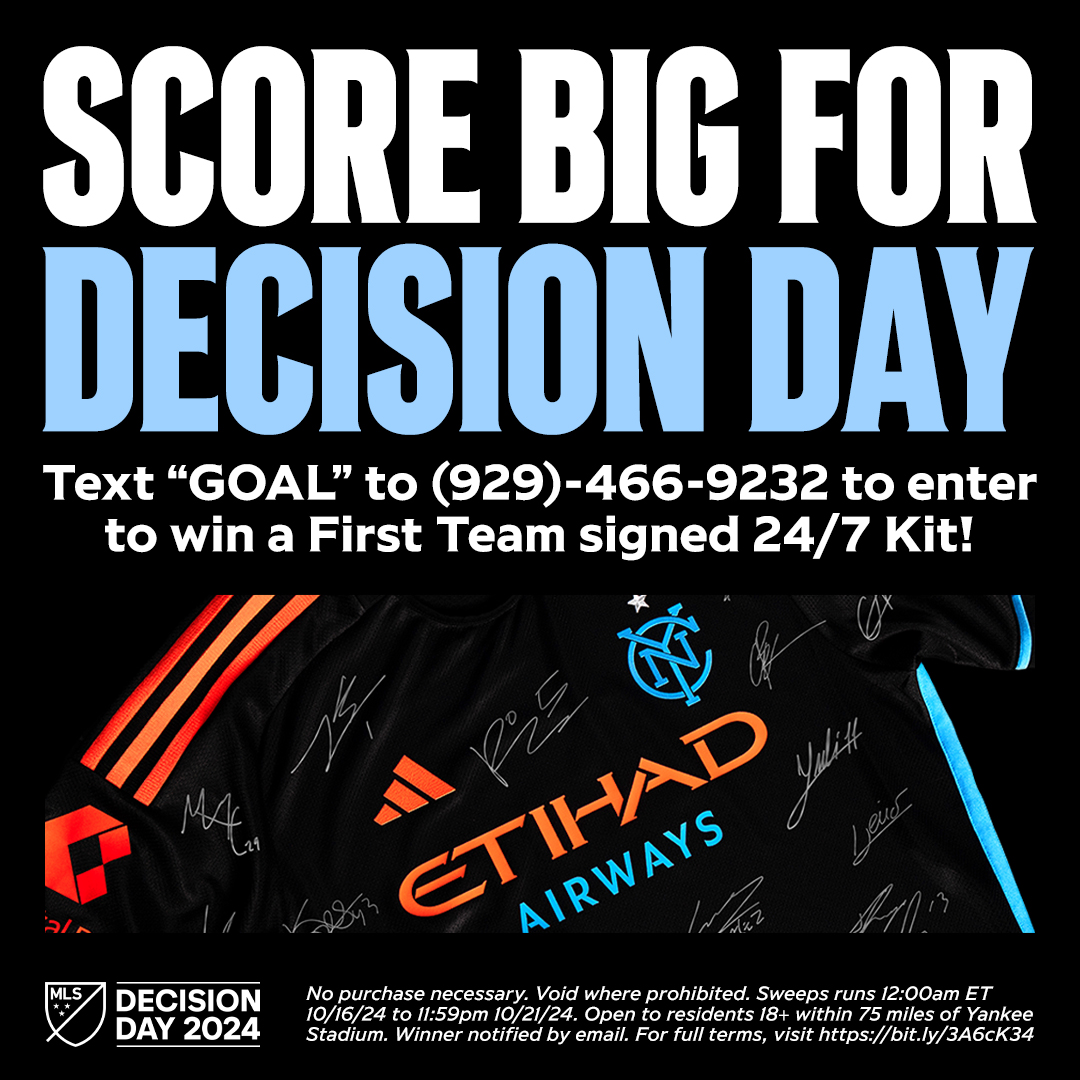 Text "GOAL" for your chance to win a signed 24/7 kit👕