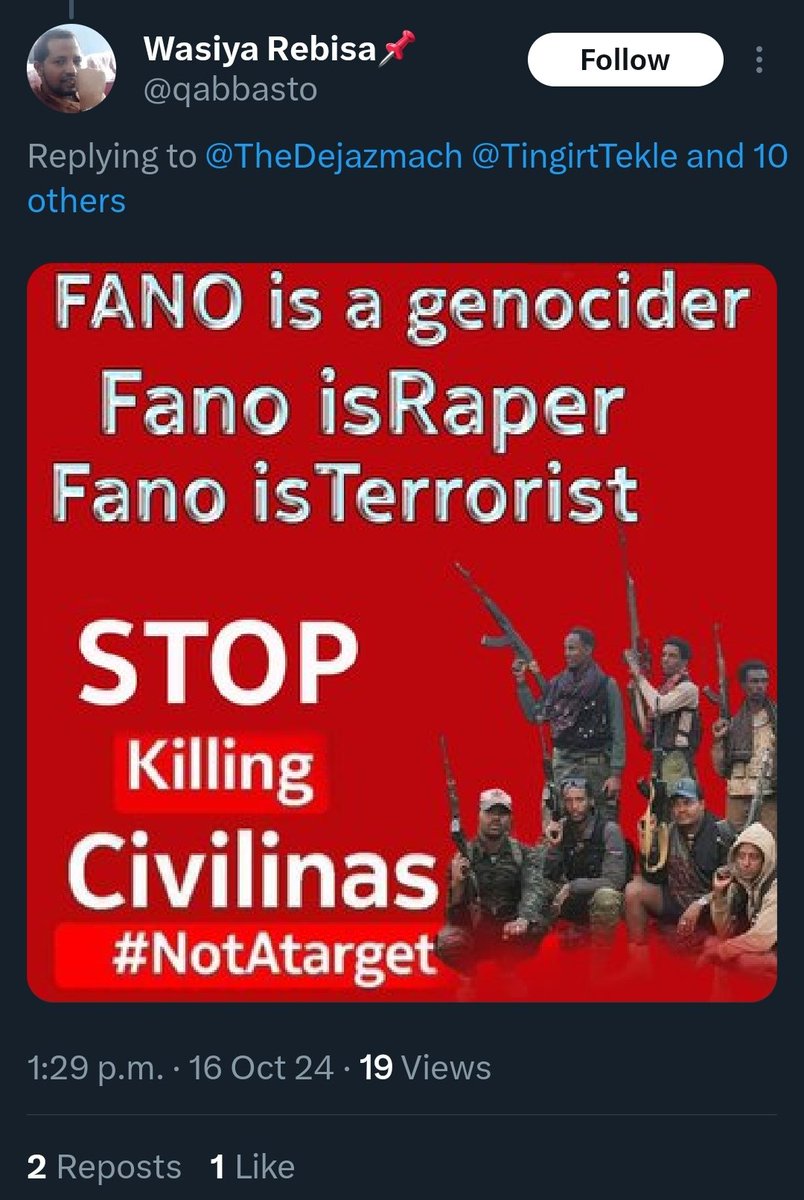 TheDejazmach's tweet photo. ⚠️ALERT - There is a new wave of coordinated disinformation by Oromo Prosperity Party regime agents in the form of a social media campaign to cover up the regime's atrocities including mass killings, weaponized rape and related abuses against Amhara civilians in Ethiopia. 👇🏾👇🏾👇🏾 @GlennKesslerWP @MarishaGSherry @Lets_Fact @angengere @enocknyariki @FullFact @APFactCheck @AfricaCheck @LogicallyFacts @AFPFactCheck @factchecknet @ErinKFlanagan @gjfaure @ninaism @PesaCheck
