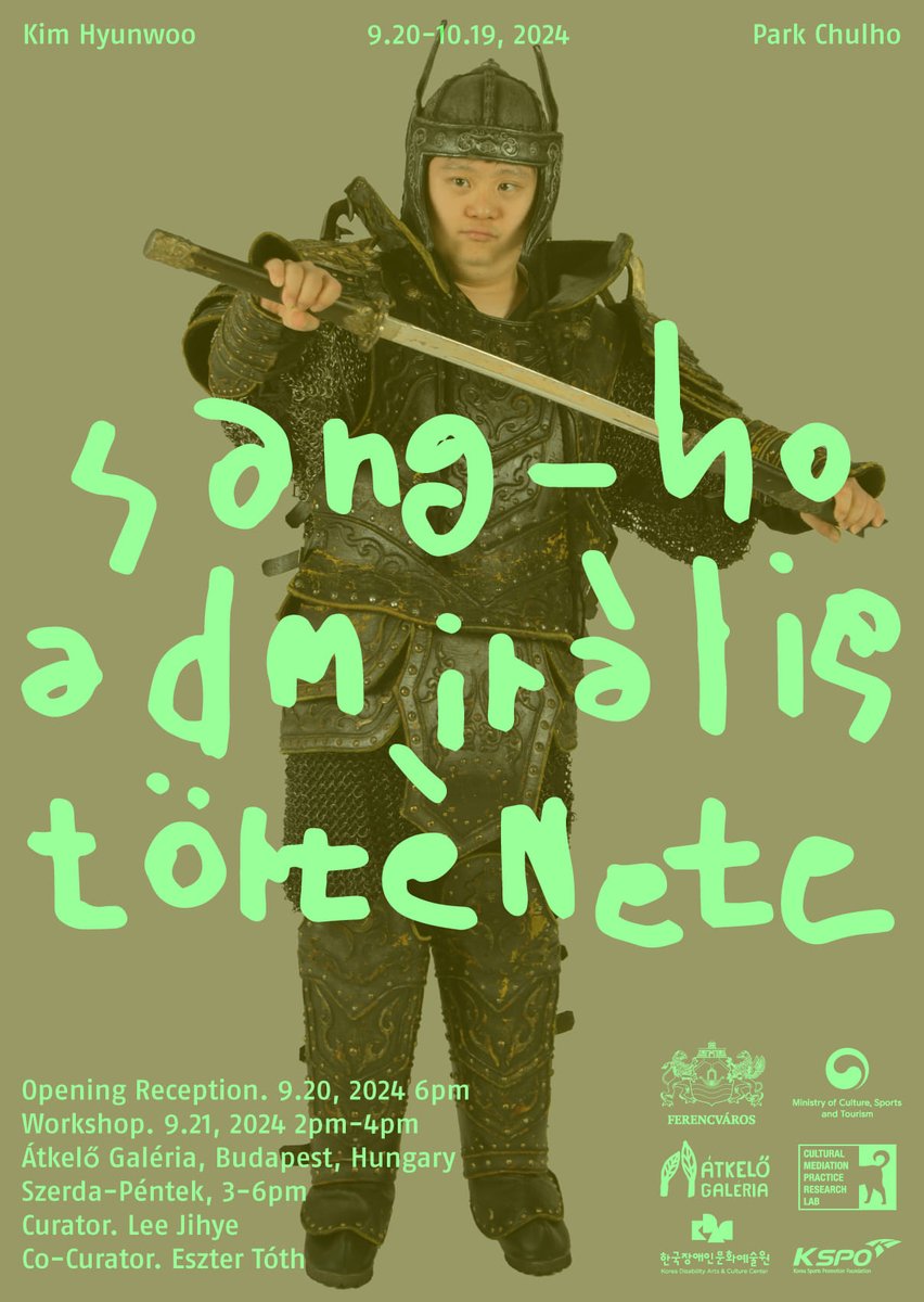 The Story of Admiral Sang-ho
Pixel Hyunwoo Kim, Park Chulho (South Korea)
2024.09.20 - 10.19
Átkelő Gallery
Curator: Lee Jihye
Co-curator: Tóth Eszter
The exhibition has been extended until November 2nd!