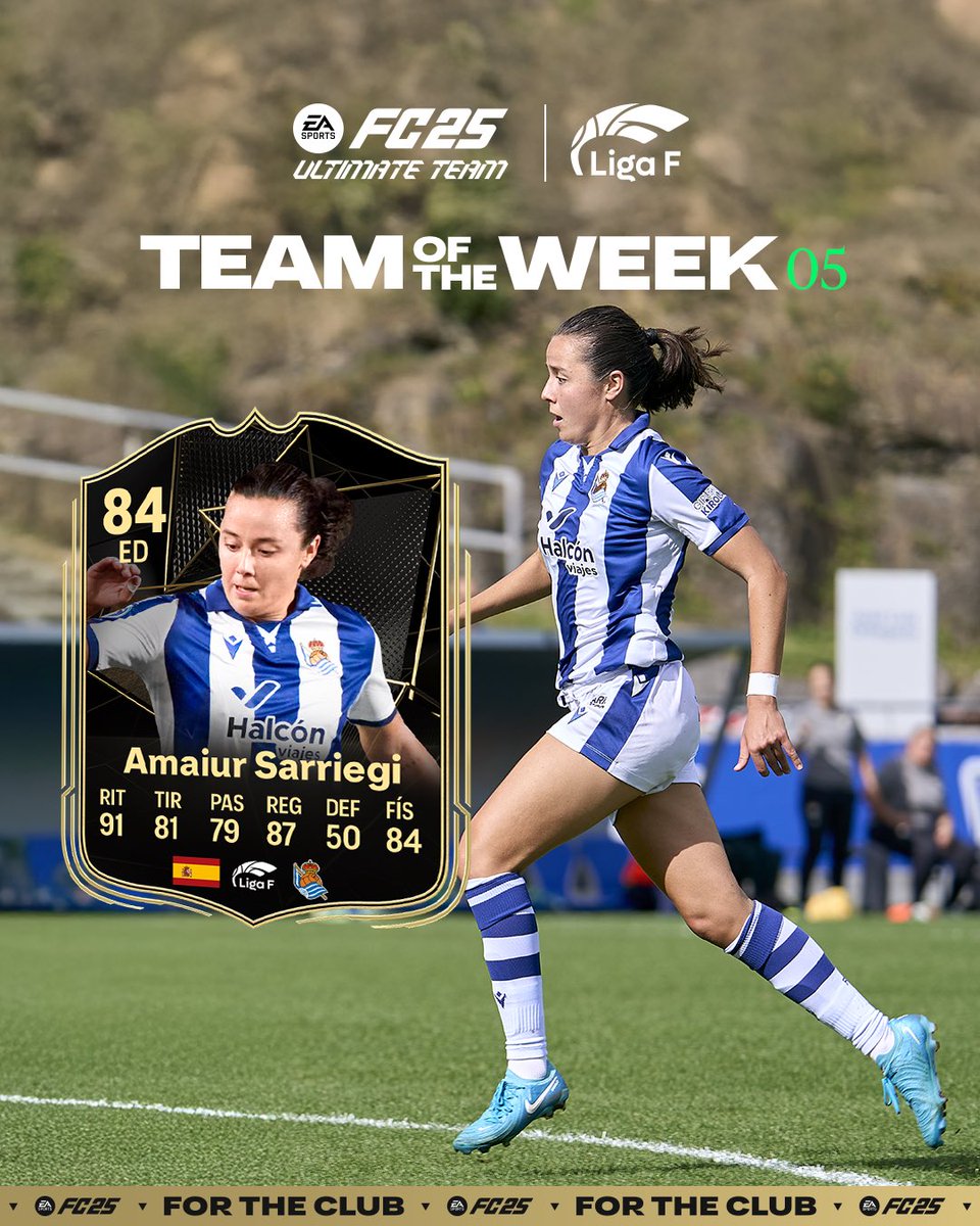 RealSociedadFEM's tweet photo. 🔥 Para celebrar la presencia de Amaiur Sarriegi en el #TOTW, sorteamos una camiseta y una bufanda. Si quieres participar, haz RT 🔃 y sigue nuestra cuenta @RealSociedadFEM 
 
✅ ¡Menciona a tus amigos para multiplicar tus opciones!
 
Consulta las BBLL aquí: https://t.co/ugEVsTlykw

#WeareReal