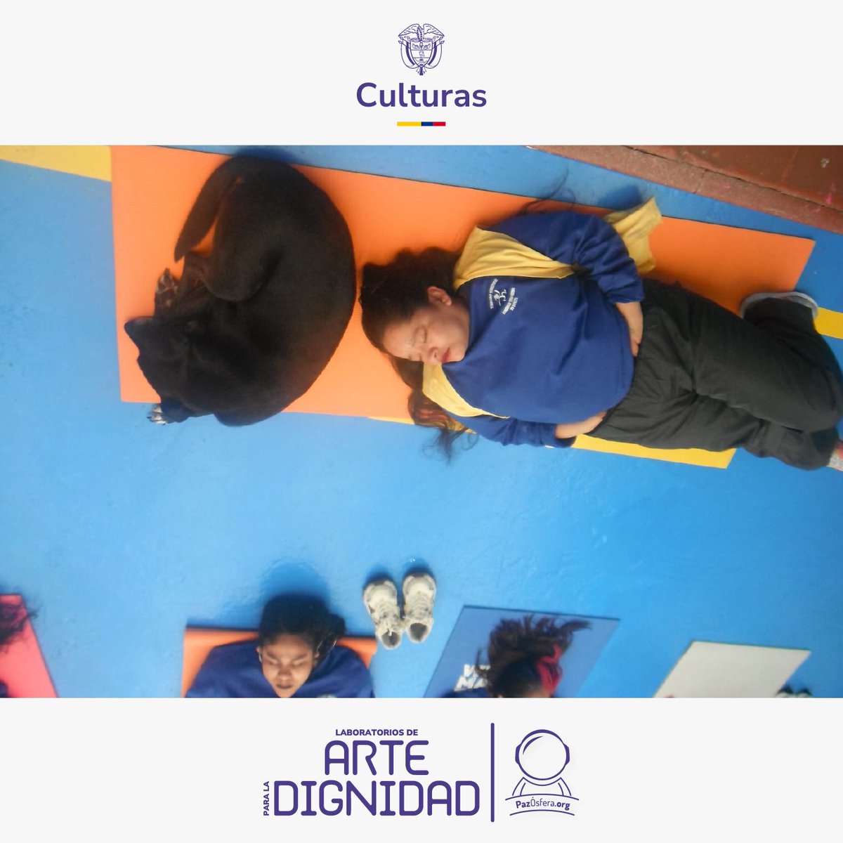 pazosfera's tweet photo. Espacios que permiten conectar con el cuerpo para descansar, mitigar el trauma y el estrés.

En esa conexión se permiten la  creación e imaginación 🤍
Reclusión de Mujeres de Bogotá 💥 https://t.co/wrnSD05nCF