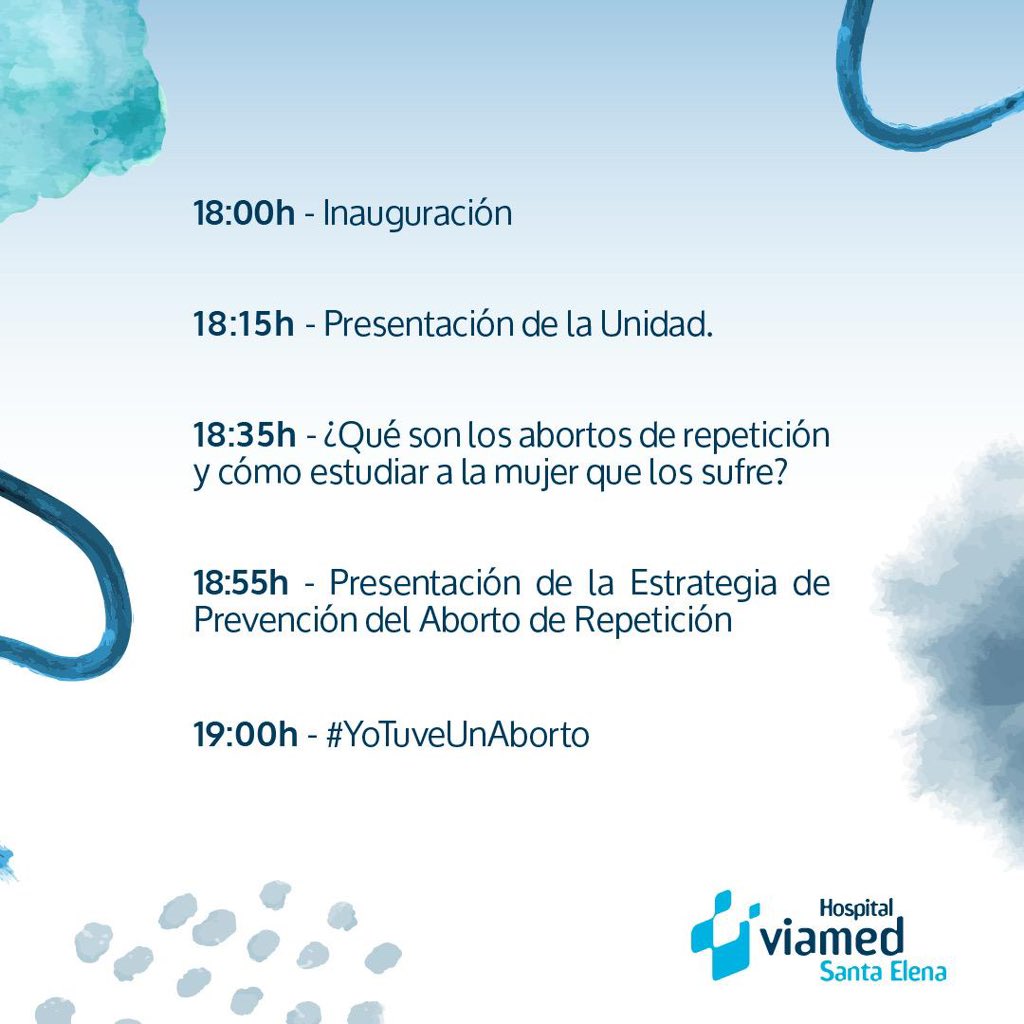 Ayer fue todo un éxito la presentación de nuestra Unidad de Abortos de Repetición en el Hospital Viamed Santa Elena. Aprendimos muchísimo de los relatos de las pacientes que se animaron a compartir su experiencia.