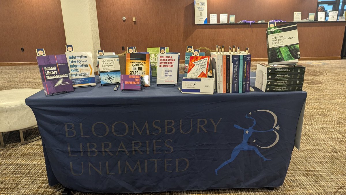 Really enjoying my time at #ALISE 24! So many #BloomsburyLU authors and potential authors. Fun conversations and interesting panels. Please request textbook exam copies for your LIS courses with the button on each book's web page.