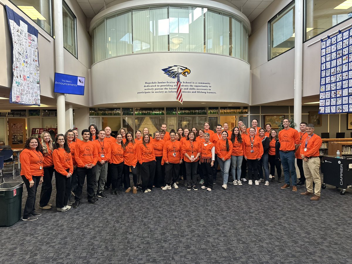 Thank you to our awesome faculty for promoting #unityeveryday and our anti-bullying efforts!! <a href="/DerekAtherton1/">Derek Atherton</a> <a href="/kcrebasehps/">Karen Crebase</a> <a href="/hopedalejshs/">Hopedale Jr-Sr HS</a>