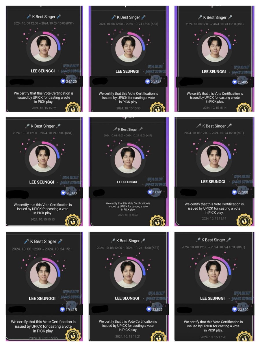 UEAJamsStore's tweet photo. Sold 4M jams for #LeeSeungGi #KBestSinger #HotCharacterAwards
✨With additional bonus of 662,063
✨Dropped a total of 4,662,063💙 JAMS
✅Proof sent to buyer
Purchased by: @lollypopcanada
Thanks for trusting!🙇♀️
✉️DM for inquiry/reservation
#UEAproofs https://t.co/h69KtGm6GE