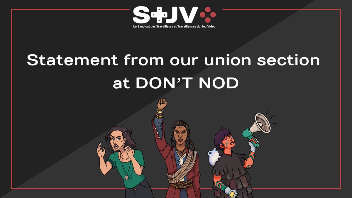 🇬🇧🔴✊ Statement from our union section at DON’T NOD regarding 69 planned layoffs at the studio ⤵️