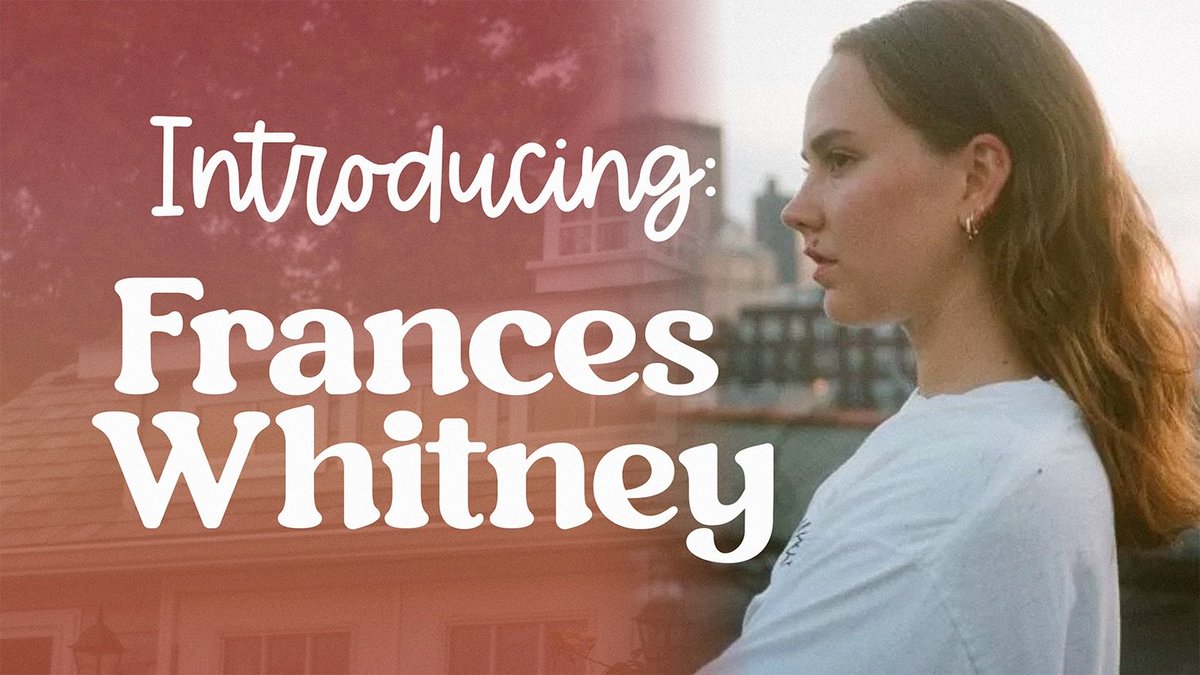 In the light of Frances Whitney's tour being announced, I wanted to share the video I made introducing her &amp; her songs to anyone looking to brush up on her catalog before they attend. Yall better take lots of video so I can live vicariously through you 🥰

youtu.be/_YpiDtQyjto?si…