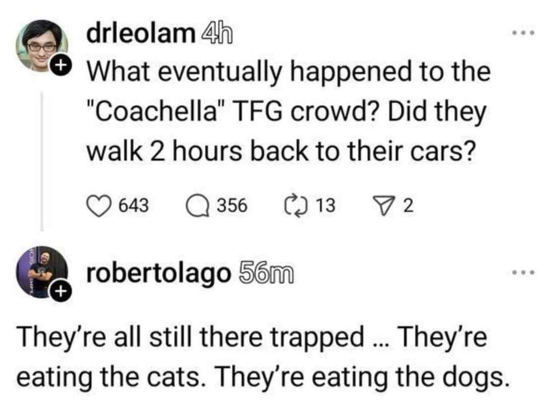 TheSGTJoker's tweet image. I wasn't searching for a Coachella update, but one just fell into my lap.