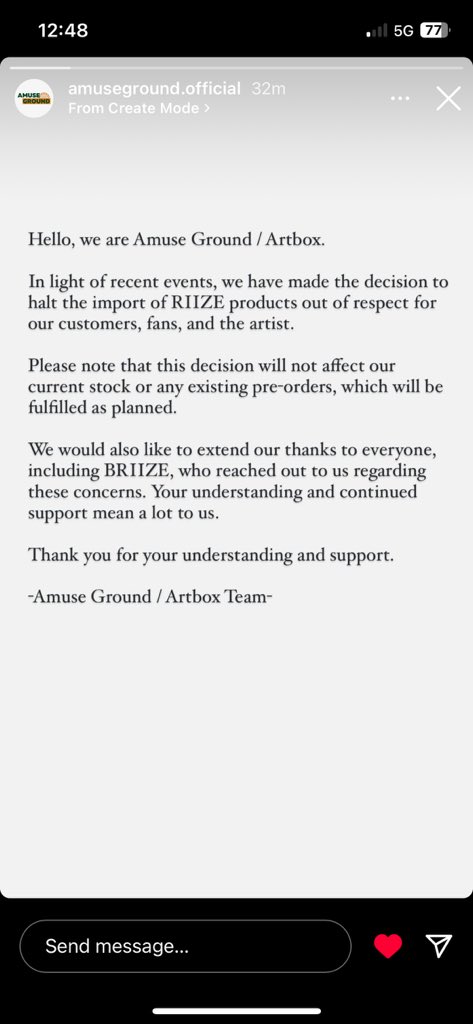 kdunphs's tweet photo. @riizevoting Proof that reaching out works! I messaged this Vancouver chain last night and they posted this morning and sent a very thoughtful response 🧡 Never give up briize #SMStandsForBullying #JUSTICE_FOR_SEUNGHAN https://t.co/lY0K5PirRi