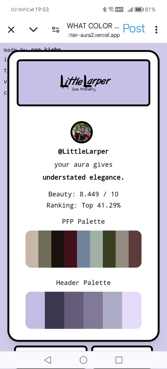 Gina Moriarty | LittleLarper tweet media