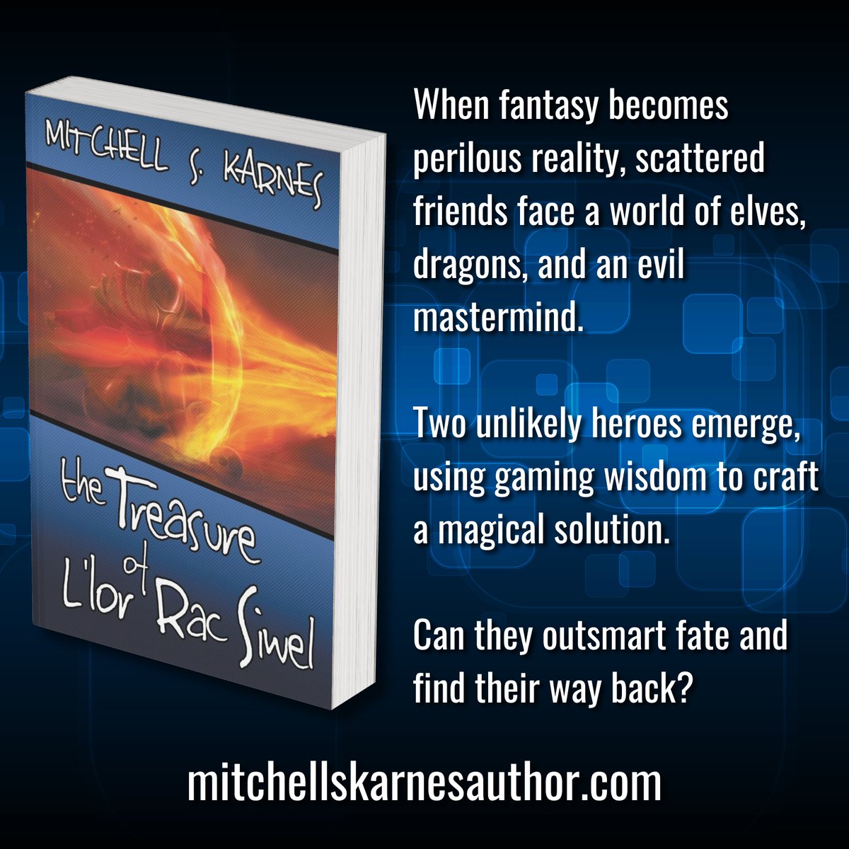 When fantasy becomes perilous reality, scattered friends face a world of elves, dragons, and an evil mastermind. Two unlikely heroes emerge, using gaming wisdom to craft a magical solution. a.co/d/2zqzoxo #GamersMagic #FantasyQuest #EpicReturn
