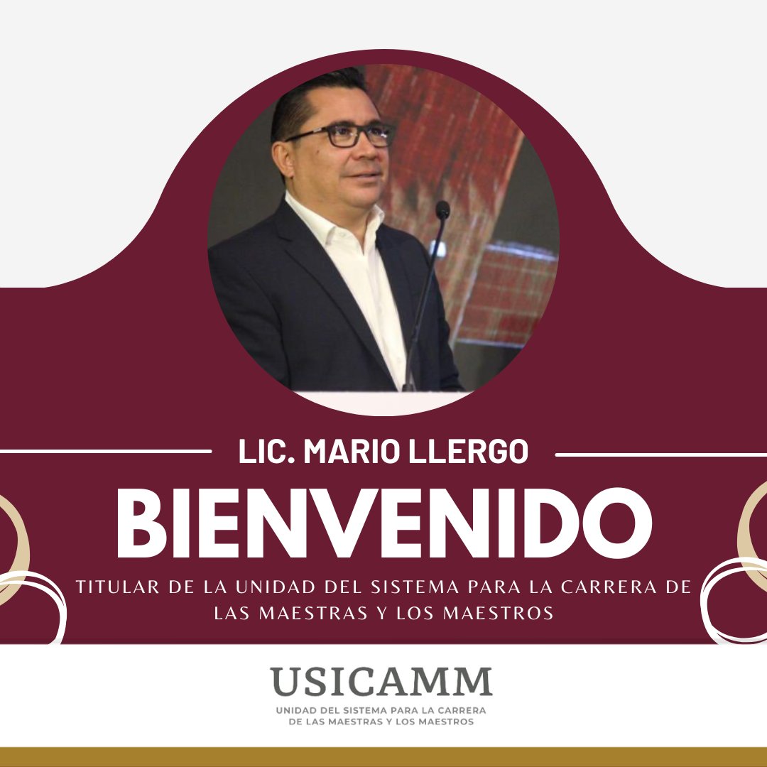 USICAMM_OFICIAL's tweet photo. La Unidad del Sistema para la Carrera de las Maestras y los Maestros le da la bienvenida a nuestro nuevo Titular, el Licenciado @mariollergo , estamos seguros de seguir trabajando todos los días para estar a la altura de la circunstancia histórica que vive nuestro país, sobre todo en beneficio del magisterio y de nuestras niñas, niños, adolescentes y jóvenes. 

#SinEducaciónNoHayTransformación