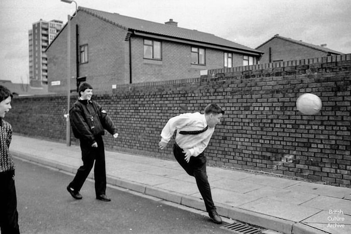 Kickabout, Liverpool, 1988. 

From photographer Nick Wynne’s series of work documenting Liverpool and Merseyside from the 1980s to the present day. 

Photos © Nick Wynne / British Culture Archive. All rights reserved.