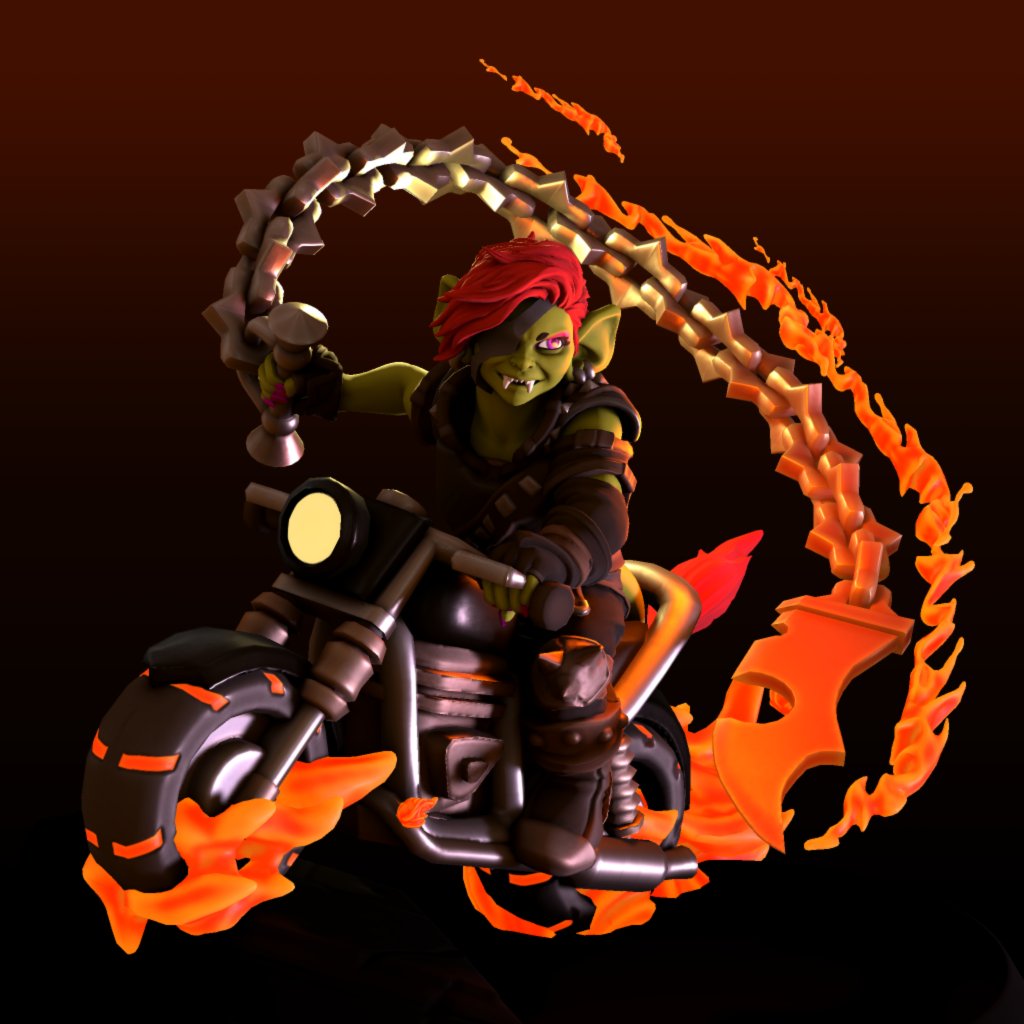 Ruby_LazyGoblin's tweet image. Day 16 of #Gobtober: They Slash Them

Gob Rider? Yea, I probably went a bit far off the prompt but somehow this is what suddenly inspired me.

I also think it looks badass! :D
Today goes to @draxiedagger!

Done in @HeroForgeMinis!