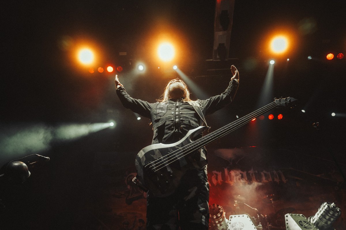 sabaton's tweet photo. Portland. Reno. Los Angeles. THANK YOU! 🙏 You brought the energy, the passion, and the spirit! In case you were wondering, WE’LL BE BACK! Until then, keep the fire burning! 🔥

#sabaton #25yearsofsabaton #ontour #livemetal #metal #metalheads #judaspriest #invincibleshieldtour https://t.co/eOLaoZzyvv