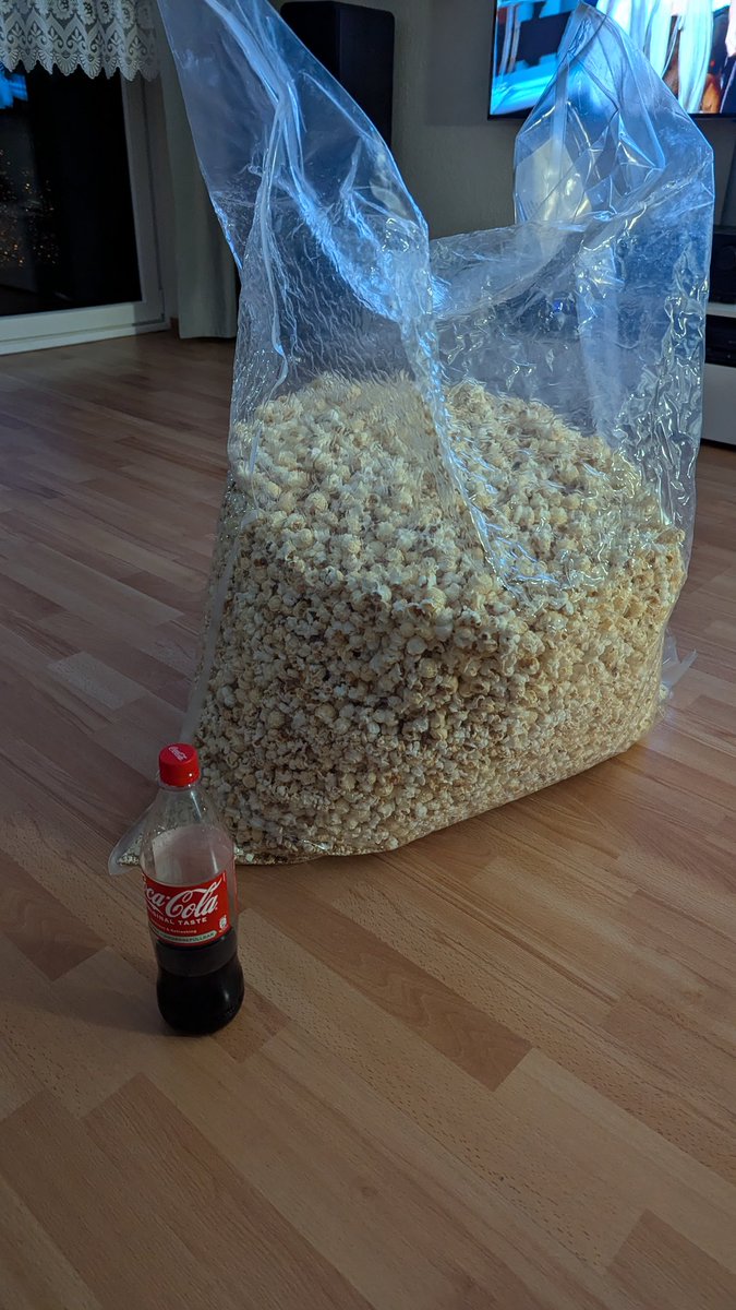Ready for a movie night, 🍿 should be enough 🍿🤣🤣
