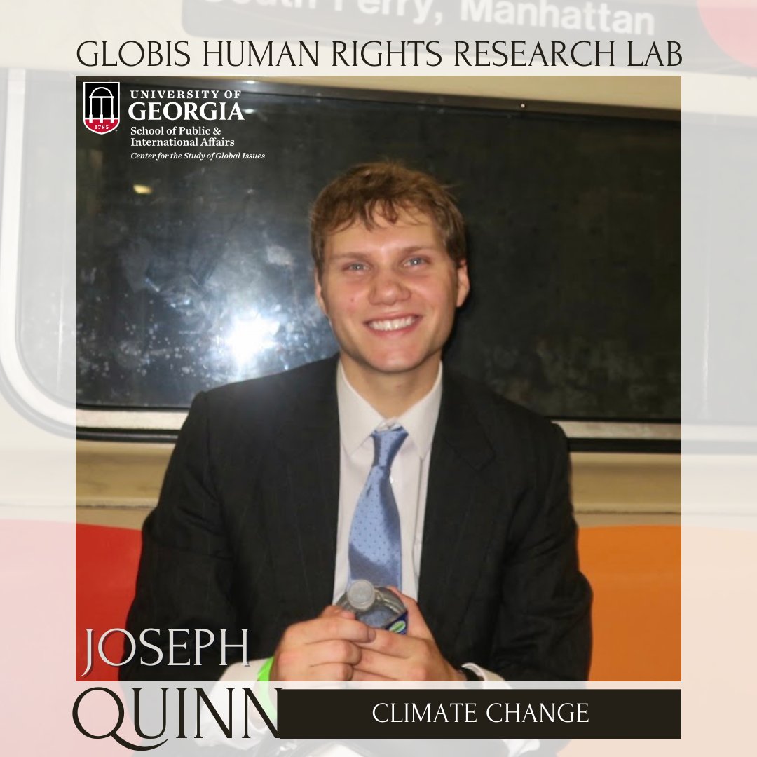 Joseph Quinn, a fourth year student in the GLOBIS Human Rights Research Lab, is researching climate change and how it disproportionately affects the human rights of those in the global south.

Learn more about the Research Lab here: spia.uga.edu/departments-ce…