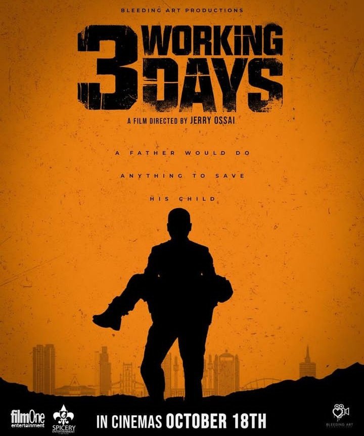 cakes4real_'s tweet photo. Witness a father's heart-wrenching sacrifice for his son!
Theatre juggernaut @_deyemi, outdoes himself in his self-produced sophomore film titled "3 Working Days"!!
Don't miss this gripping cinematic experience! 💃
#3WorkingDays #NewRelease #DeyemitheActor #MustSee https://t.co/ZBORn0lJJb