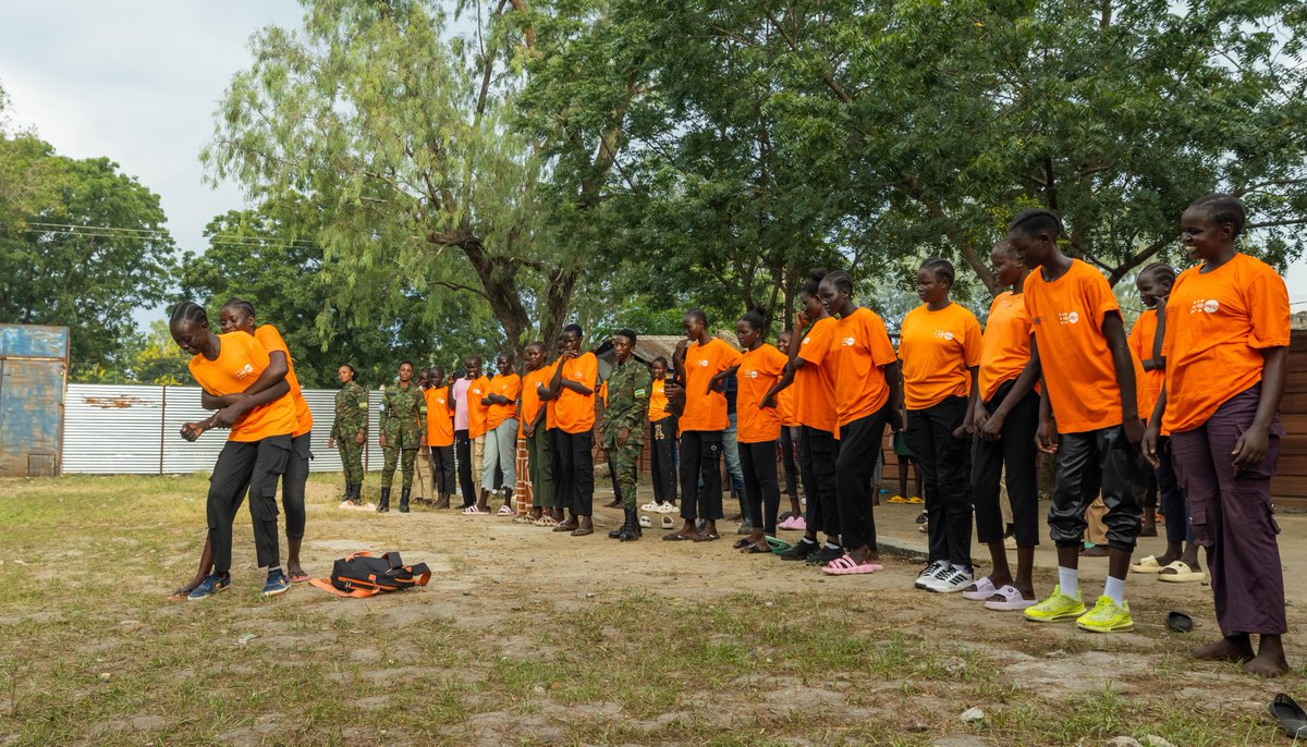 RwandaMoD's tweet photo. Rwandan peacekeepers under the United Nations Mission in South Sudan (UNMISS) recently conducted a physical protection training session for over 60 young girls at Malakia Girls Primary School in Malakal. The initiative aimed to empower the students with basic skills to protect themselves in challenging situations, promoting both physical confidence and resilience among the young participants.
https://t.co/x2Hd10b3xh