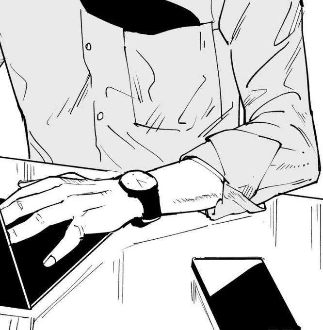 眠れないから描いた腕まくりでも眺めるか… 