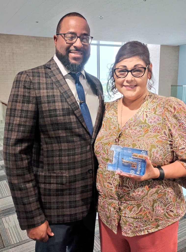 Proud Husband moment...

Was able to cheer on <a href="/MercyVerdejo/">Mercy A Verdejo</a> this morning as she was honored for 15 years of service at Harris Central Appraisal District (<a href="/HCAD_Info/">Harris Central Appraisal District</a>). She loves what she does and the impact she makes on Harris County residents. #TeamVerdejo 🎉