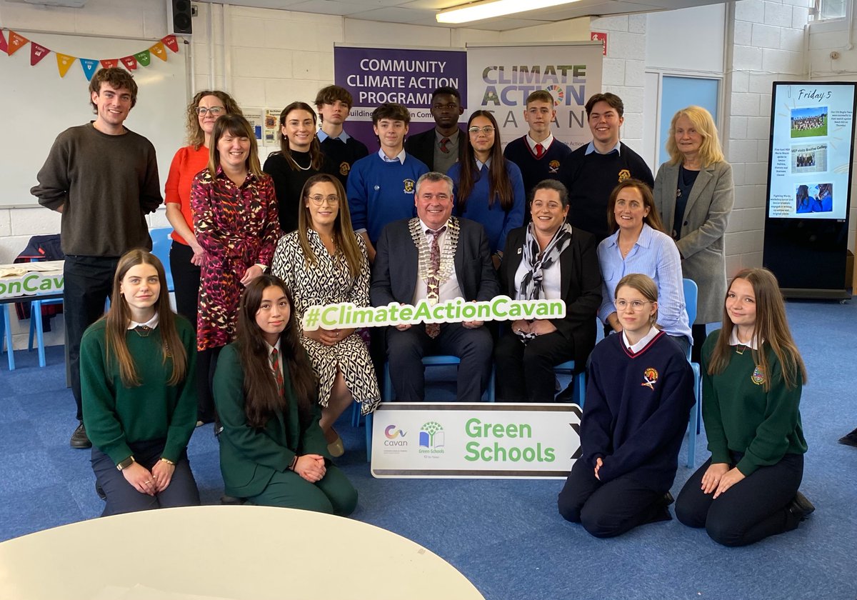 BreifneCollege's tweet photo. As part of #ClimateActionWeek we hosted a Climate Hope Forum to encourage and empower students to act on climate issues in our local area. We were joined by local councillors and Cathaoirleach Cllr TP O’Reilly 
 #ClimateActionCavan
@cavancoco @GreenSchoolsIre @CavMonETB https://t.co/aWfywsqite