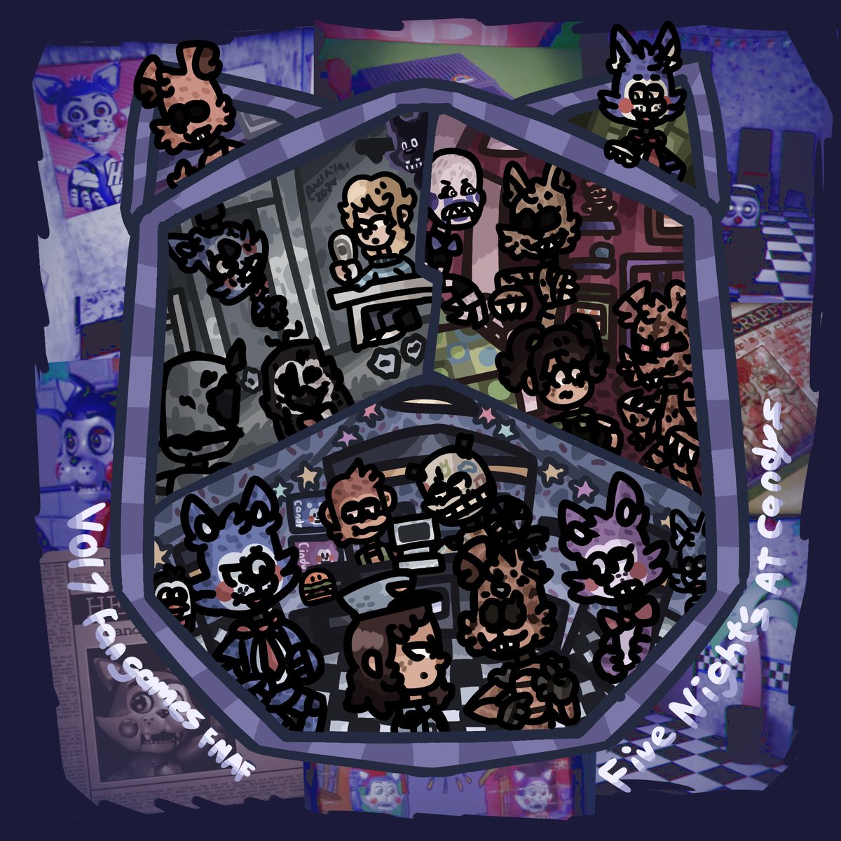 axelfilms22's tweet photo. @OscarChannel1 Yo siento que los fangames de fnaf son demasiado importante para la comunidad y yo quise a portar algo a los fangames por estos fanart realmente fue una increíble experiencia con el fandom es una forma de homenajear estos fangames cómo viejos y cómo nuevos :') https://t.co/grxv13yjlB